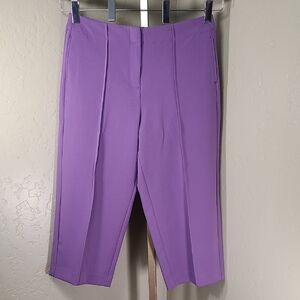 Liz Claiborne Purple Crop Pants Size 14P